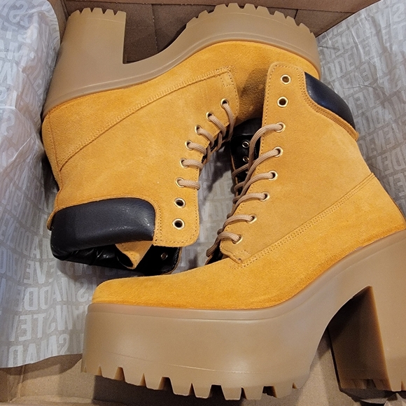 Steve Madden Tindra Womens Suede Platform Ankle Boots | US 8 NEW! - Picture 3 of 14